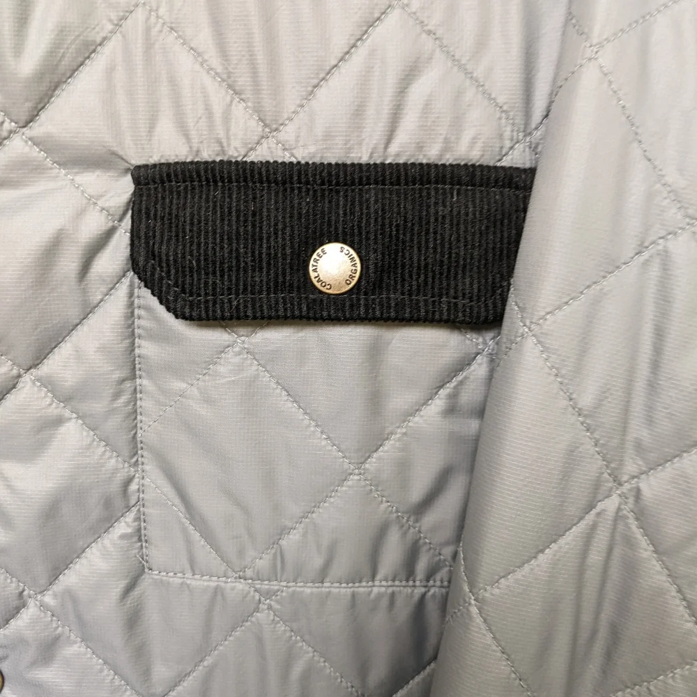 Coalatree Organics The Quilted Heritage Chore Jacket Gray Medium